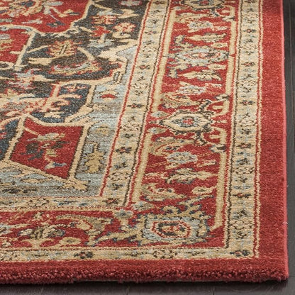SAFAVIEH Mahal Collection Runner Rug - 2'2" x 10', Red & Red, Traditional Oriental Design, Non-Shedding & Easy Care, Ideal for High Traffic Areas in Living Room, Bedroom (MAH625D)