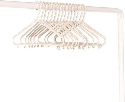 3 Sprouts Wheat Straw Plastic Hangers - 30-Pack Eco-Conscious Toddler Hangers for Child & Baby Clothes, Coats - Kid Closet Hangers Ideal for Small Girls, Boys, Children & Kids - Speckled Cream