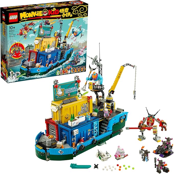 LEGO Monkie Kid: Monkie Kid’s Team Secret HQ 80013 Building Kit (1,959 Pieces)