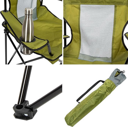 CAMP & GO Portable Max Quad Camping Cup Holders and Carrying Bag Chair