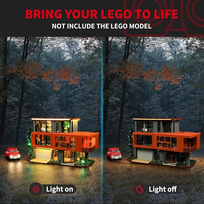 BRIKSMAX 2.0 Light Kit for Lego Twilight: The Cullen House -Innovative Led Lighting Compatible with Lego Ideas 21354 - Not Included Lego Set