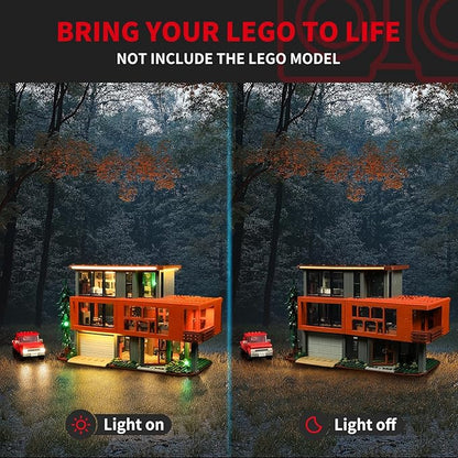 BRIKSMAX 2.0 Light Kit for Lego Twilight: The Cullen House -Innovative Led Lighting Compatible with Lego Ideas 21354 - Not Included Lego Set
