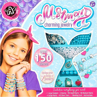 Products Angel Acade-Me, Mermaid Charm Jewelry Craft Kit - Design 7+ Unique Pieces