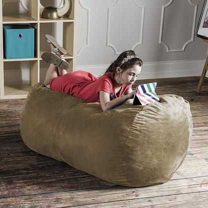 Jaxx Sofa Saxx Bean Bag Lounger, 4-Feet, Camel