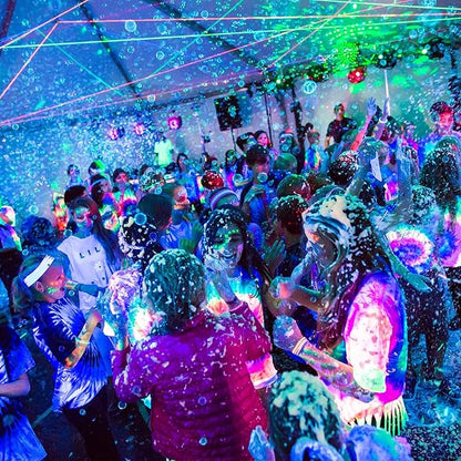 Atomic Bubbles: Tekno Bubbles - 48 Pack 1oz Bottles - UV Blacklight Glow Bubbles, Glow Parties, Indoor & Outdoor, Party Favors, Kid Safe & Non-Toxic