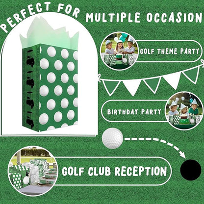 24 Golf Party Favor Bags Golf Goodie Bags Golf Party Favors for Kids Golf Birthday Party Supplies