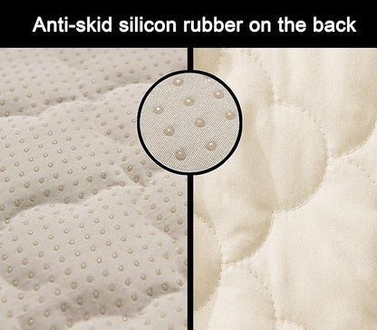 CHHKON Waterproof Nonslip Recliner Cover Stay in Place Dog Couch Chair Cover Furniture Protector Ideal Sofa Slipcovers for Pets and Kids (Ivory, 23'')