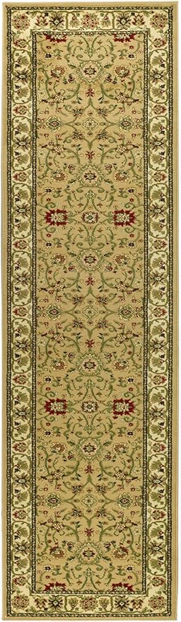 SAFAVIEH Lyndhurst Collection Runner Rug - 2'3" x 14', Beige & Ivory, Traditional Oriental Design, Non-Shedding & Easy Care, Ideal for High Traffic Areas in Living Room, Bedroom (LNH212D)