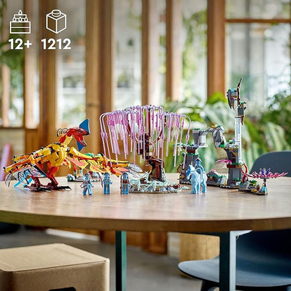 LEGO Avatar Toruk Makto & Tree of Souls 75574 Building Set - Movie Inspired Toy Set with Jake Sully and Neytiri Minifigures, Direhorse Animal Figure, Glow in The Dark Pandora Adventure