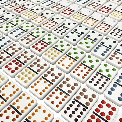 Spin Master Games, Yellowstone Mexican Train Dominoes Set, Classic Tile Board Game in Wood Case for Family Game Night, Modern Dominoes, for Adults and Kids, 2-8 Players Ages 8 & Up