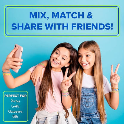 Expressions 48pc Shaped Gummie Bracelets - Bulk Pack Bright Colored Shaped Rubberband Bracelets | Bracelet Rubber Bands Kit, Rubber Bracelets For Kids & Kids Party Favors, Colored Rubber Bands