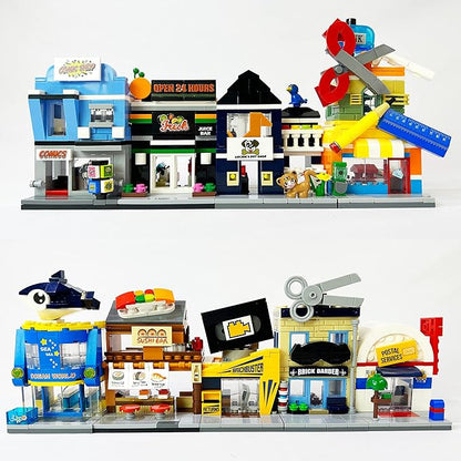 Brick Loot Exclusive Mini City Video Rental Store - Custom Designed 123 Piece Model - Compatible with Lego and Other Major Brick Brands …