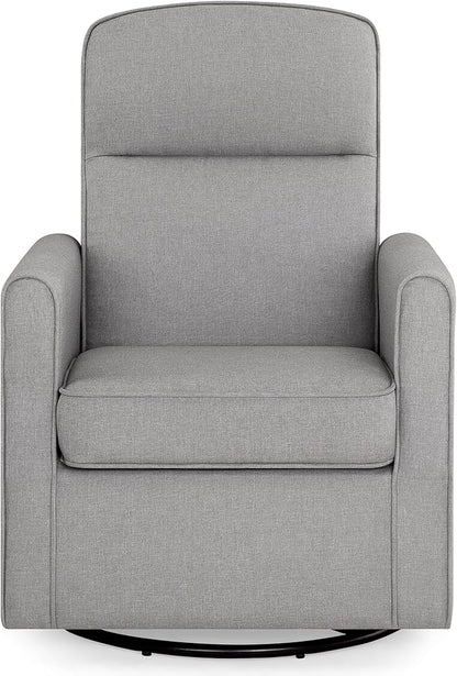 Delta Children Blair Slim Nursery Glider Swivel Rocker Chair, French Gray