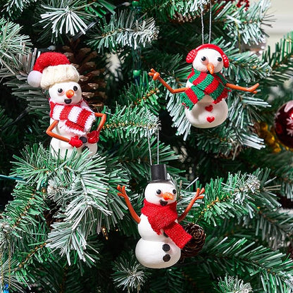 JOYIN Christmas Build Your Snowman Craft Kit, 3 Pack DIY Snowman Christmas Craft Kit for Christmas Arts and Craft Activities, Xmas Gift Stocking Stuffers for Kids,Party Favor School Funny Toy