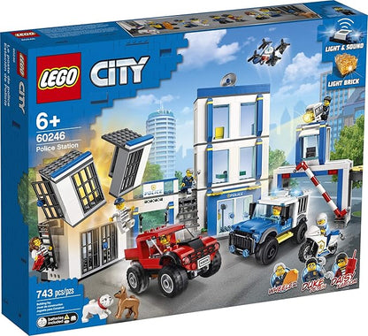 LEGO City Police Station 60246 Police Toy, Fun Building Set for Kids, New 2020 (743 Pieces)