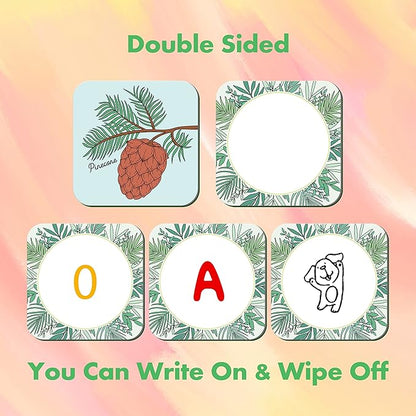Hebayy Memory Matching Game, 72 PCS Grow A Garden Matching Cards for Toddlers 36 Designs Memory Cards Educational Toys for Preschool 4 5 6 Years Old
