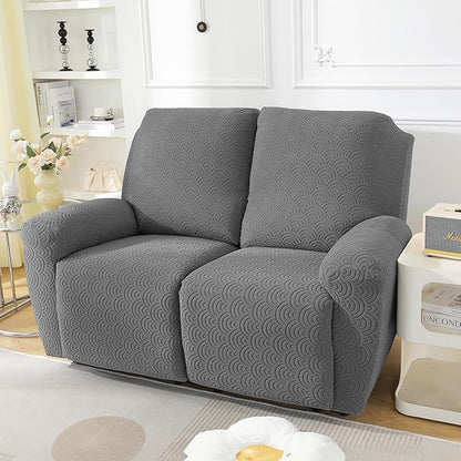 NORTHERN BROTHERS Loveseat Recliner Cover, Reclining Loveseat Covers, Love Seat Recliner Cover, Recliner Sofa Covers 2 Seater, Light Gray