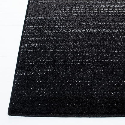 SAFAVIEH Adirondack Collection Runner Rug - 2'6" x 6', Black & Grey, Modern Design, Non-Shedding & Easy Care, Ideal for High Traffic Areas in Living Room, Bedroom (ADR183F)