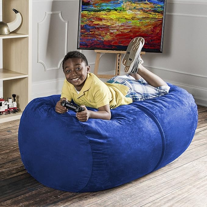 Jaxx Sofa Saxx Bean Bag Lounger, 4-Feet, Blueberry