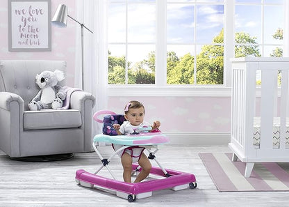 Delta Children First Exploration 2-in-1 Activity Walker - with Music, Removable Play Tray, Push Walker Mode, Machine-Washable, Orbit
