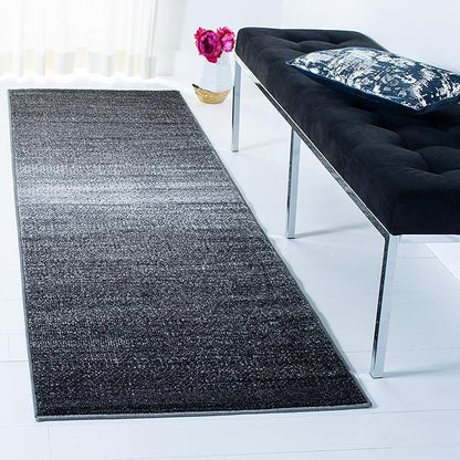 SAFAVIEH Adirondack Collection Runner Rug - 2'6" x 12', Dark Grey & Light Grey, Modern Design, Non-Shedding & Easy Care, Ideal for High Traffic Areas in Living Room, Bedroom (ADR183A)