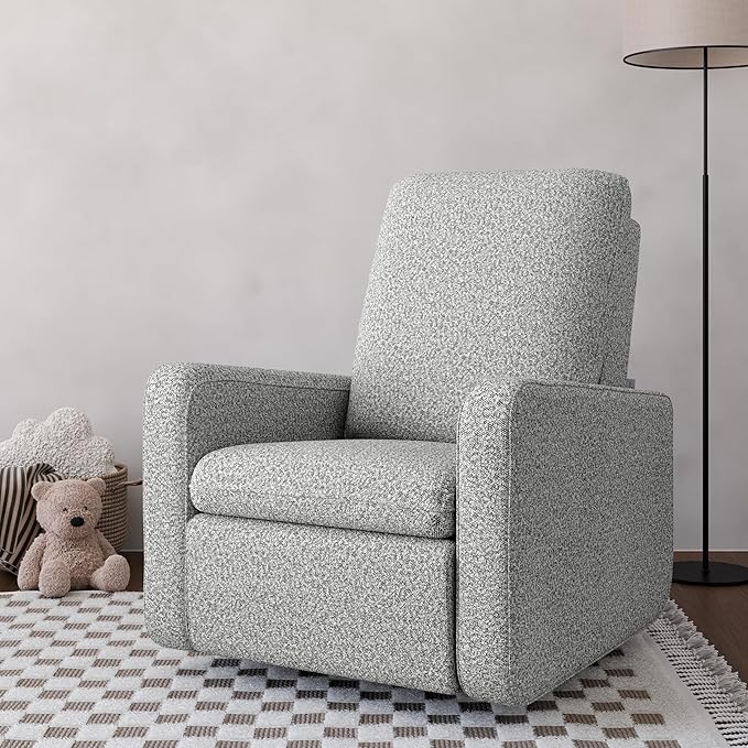 Graco Teddi Power Recliner Swivel Glider (Salt & Pepper Boucle) – Electronic Power Recline, USB-A & USB-C Charger, Premium Cushioning & Comfort