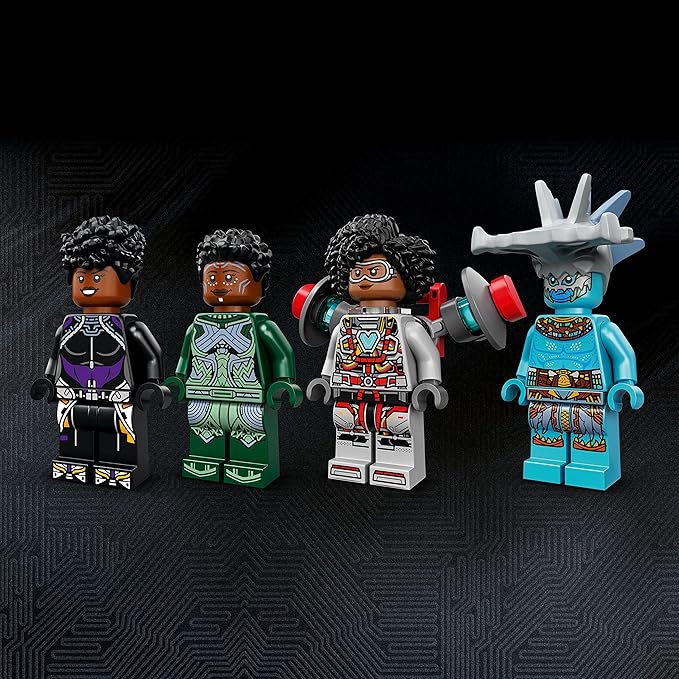 LEGO Marvel Shuri's Sunbird, Black Panther Aircraft Buildable Toy Vehicle for Kids, 76211 Wakanda Forever Set, Avengers Superheroes Gift Idea