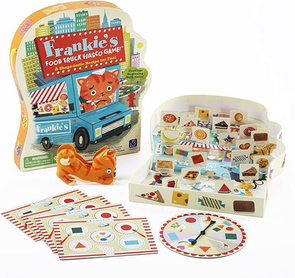 Educational Insights Frankie's Food Truck Fiasco Game, Shape Matching Award-Winning Board Game for Preschoolers & Toddlers, For 2-4 Players, Fun Family Game for Kids Ages 4+