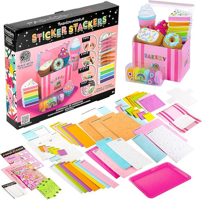 Fashion Angels - Sticker Stackers Set Confectionery, Foam Stickers for 3D Creations, Children's Toy Food, Creative Activity, from 8 Years, F13195