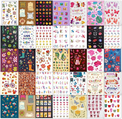 Fashion Angels 1,000+ Bloom Sticker Book, Includes Fun & Colorful Craft Flower Stickers, Ideal for Accessorizing Kids & Adults Notebooks, Scrapbooks & More
