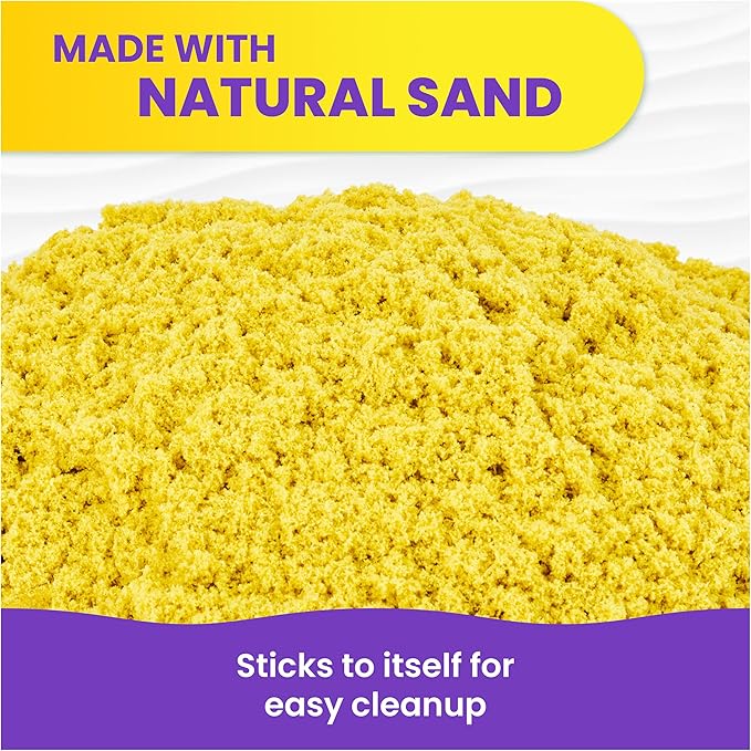 Kinetic Sand, 6lbs Mega Mixin’ Bag with Red, Yellow & Blue Play Sand, Sensory Toys for Kids Ages 3 and Up (Amazon Exclusive)