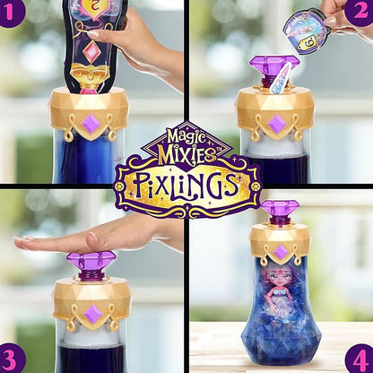 Magic Mixies Pixlings. Unia The Unicorn Pixling. Create and Mix A Magic Potion That Magically Reveals A Beautiful 6.5" Pixling Doll Inside A Potion Bottle! Gifts for Kids, Ages 5+