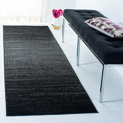SAFAVIEH Adirondack Collection Runner Rug - 2'6" x 6', Black & Grey, Modern Design, Non-Shedding & Easy Care, Ideal for High Traffic Areas in Living Room, Bedroom (ADR183F)