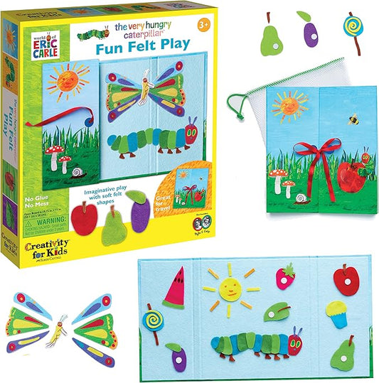 Creativity for Kids The Very Hungry Caterpillar Toy: Fun Felt Play - Busy Board for Toddlers from The World of Eric Carle Books, Preschool Arts and Crafts for for Kids Ages 3-5+