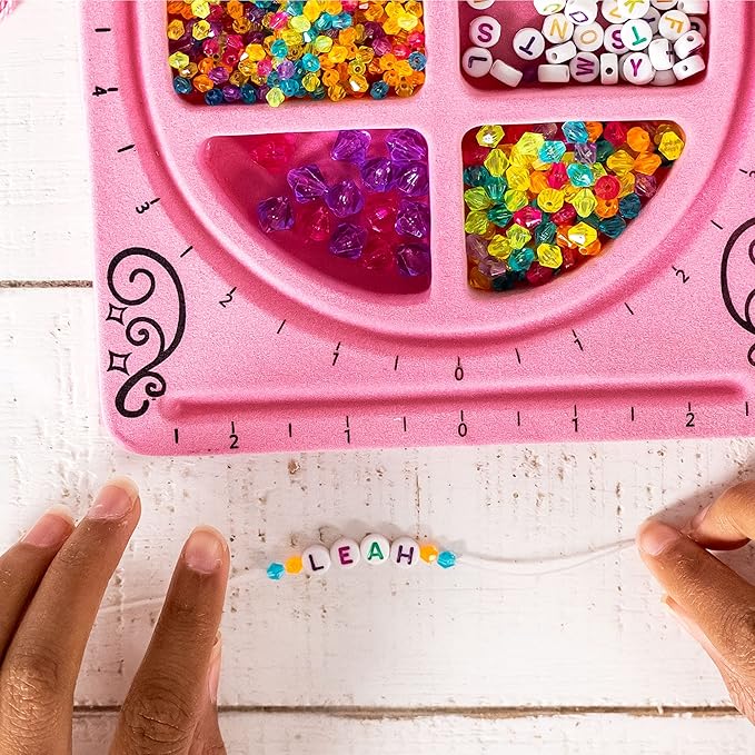 Just My Style My Very Own Jewelry Studio, Personalized Bracelet Making Kit With 1700+ Beads, Bead Kit Great for On-The-Go, Travel DIY Custom Accessories for Ages 6, 7, 8, 9