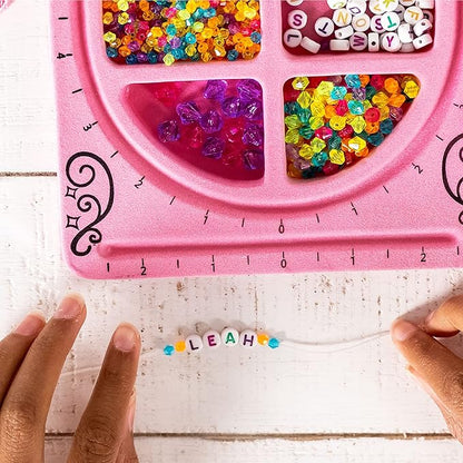 Just My Style My Very Own Jewelry Studio, Personalized Bracelet Making Kit With 1700+ Beads, Bead Kit Great for On-The-Go, Travel DIY Custom Accessories for Ages 6, 7, 8, 9