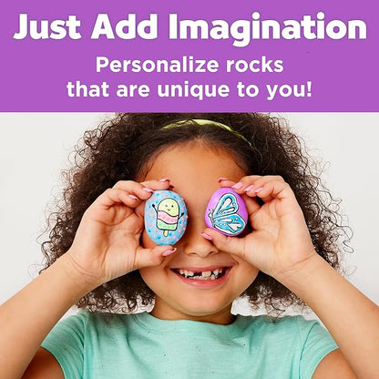 Creativity for Kids Glow in the Dark Rock Painting Kit: Crafts for Kids Ages 6-8+, Painting Rocks Arts and Crafts, Kids Gift