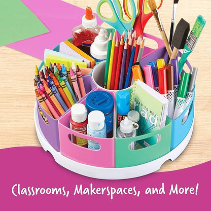 Learning Resources Create-a-Space Storage Center - Desk Organizer for Kids, Homeschool, Caddy, Back to School, Classroom Must Haves
