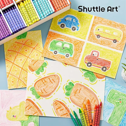 Shuttle Art Crayon Bulk Class Pack - 720 Count, 18 Assorted Colors with 40 Crayons per Color, Non-Toxic Bulk Crayon School Supplies for Teachers and Kids Arts & Crafts Supplies