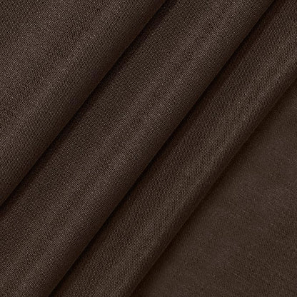 Eclipse Fresno Modern Blackout Thermal Rod Pocket Window Curtain for Bedroom (1 Panel), 52 in x 108 in, Espresso