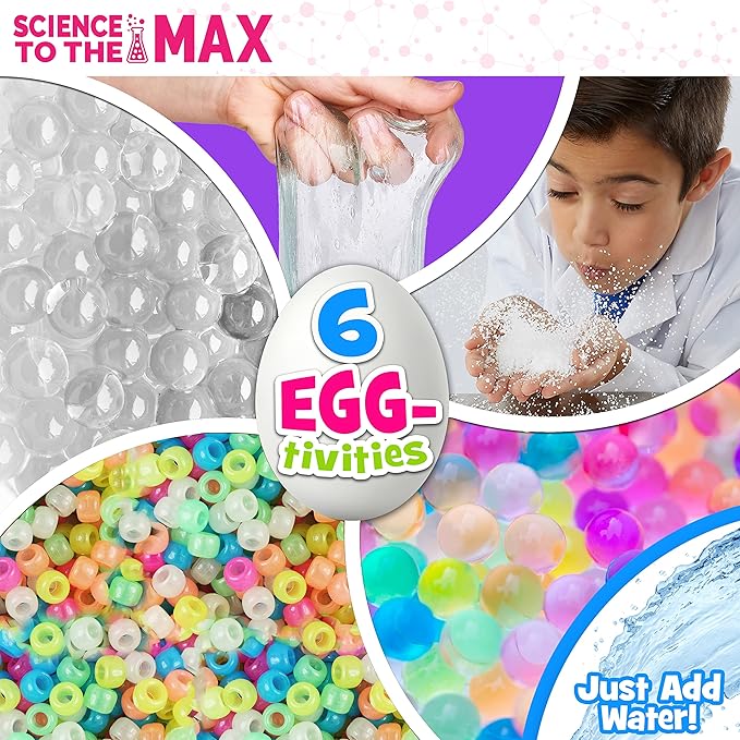 Be Amazing! Toys Egg-Cellent Experiment - 6 Pack Science Experiments for Children- Egg-Shaped Activity Kit for Boys and Girls - Easter Party Favor or Basket Stuffer - STEM for Kids 8+