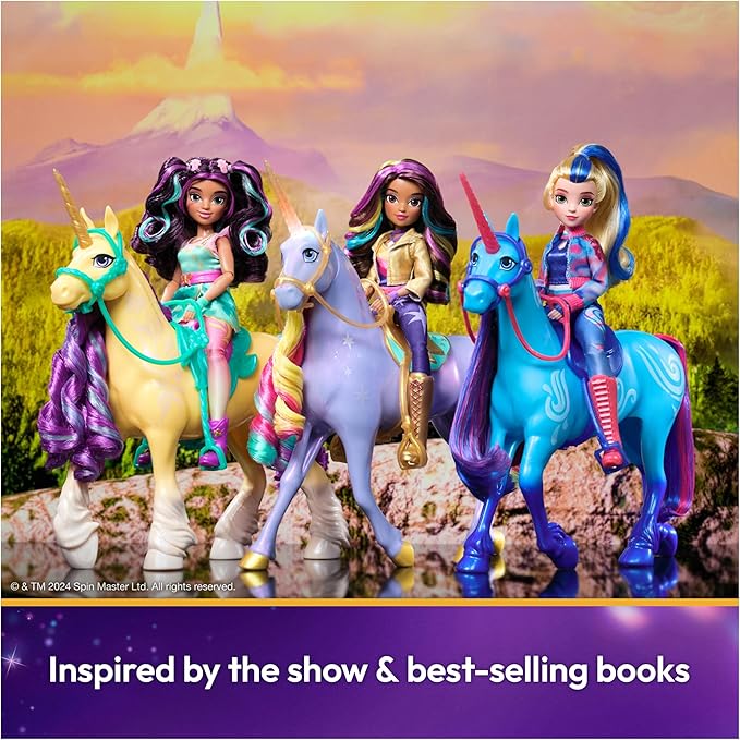 Unicorn Academy, Interactive Rainbow Light-up Wildstar with Lights, Sounds & Music, Easter Gifts Idea, Dolls & Unicorn Toys for Girls Ages 4 and up