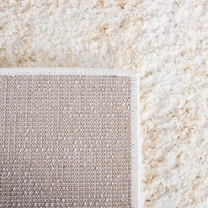 SAFAVIEH Berber Shag Collection Runner Rug - 2'3" x 8', Ivory & Beige, Non-Shedding & Easy Care, 1.2-inch Thick Ideal for High Traffic Areas in Living Room, Bedroom (BER563A)