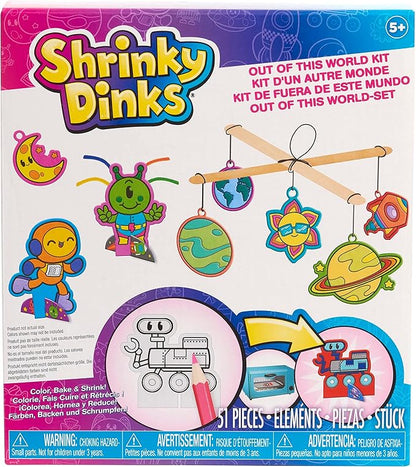 Just Play Shrinky Dinks Out of This World 51-piece Arts and Crafts Kit, Kids Toys for Ages 3 Up, Medium