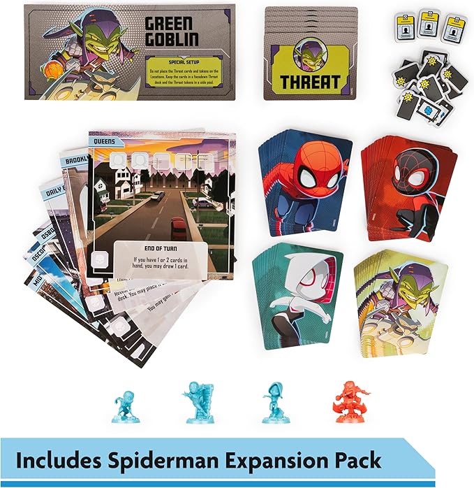 Marvel United, Superhero Card Strategy Board Game Comic Bundle with Spiderman and Dr. Strange Expansion, for Adults & Kids Ages 14+ (Amazon Exclusive)
