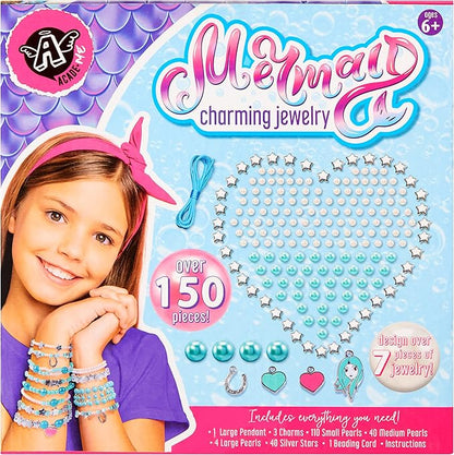 Products Angel Acade-Me, Mermaid Charm Jewelry Craft Kit - Design 7+ Unique Pieces