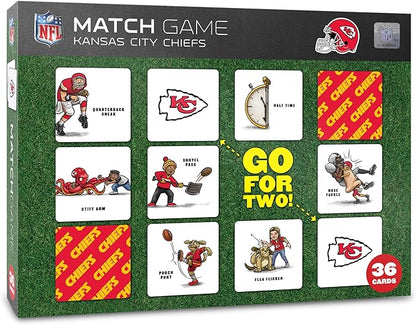 YouTheFan NFL Officially-Licensed Memory Match Game - Humorous, Team-Specific, Original Hand-Drawn Artwork, Fun for the Whole Family, for Fans Young and Old