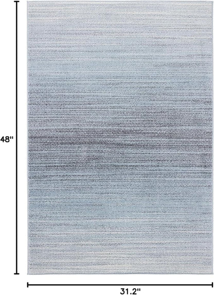 SAFAVIEH Adirondack Collection Accent Rug - 2'6" x 4', Grey & Light Grey, Modern Ombre Design, Non-Shedding & Easy Care, Ideal for High Traffic Areas in Entryway, Living Room, Bedroom (ADR142G)
