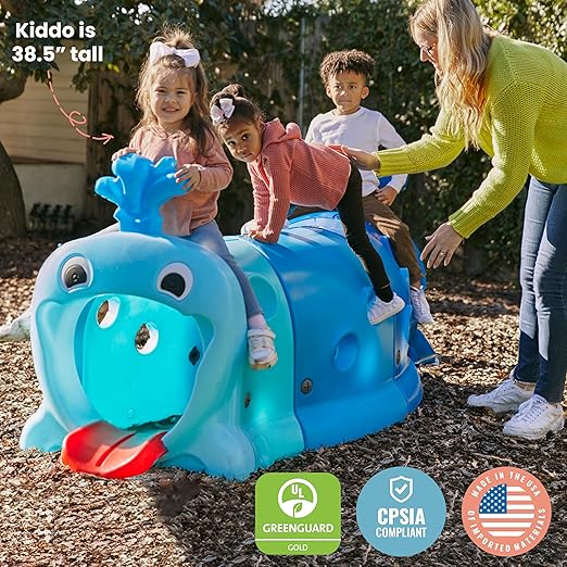 ECR4Kids Willow Climb-N-Crawl Whale, 2-Section Extension Set, Add-on Item, Cyan/Capri Blue