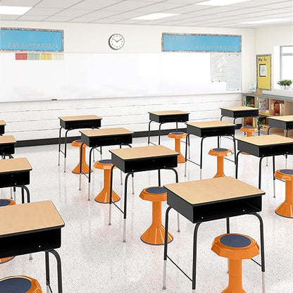 ECR4Kids ACE Active Core Engagement Wobble Stool, 18-Inch Seat Height, Flexible Seating, Orange